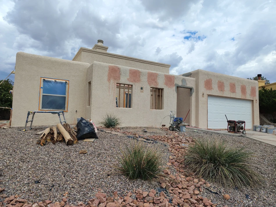 Stucco repair cracks Las cruces